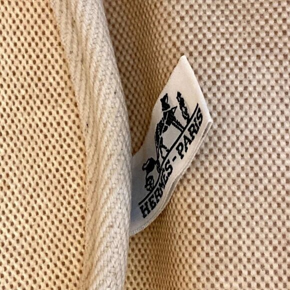 HERMES Sac-à-Bichette Bichette Bag Bucket Interior Hand Bag Coating canvas . - Picture 10 of 11